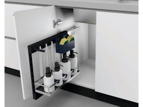 Giá đựng chai lọ chất tẩy rửa inox 304 nan dẹp BossEU BS304.1250T