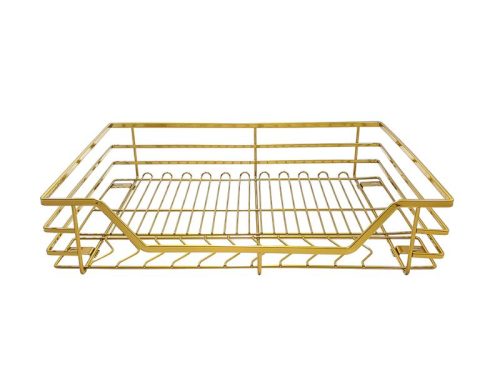 Giá xoong nồi bát đĩa hợp kim mạ Nano vàng BOSSEU BS301.750BN