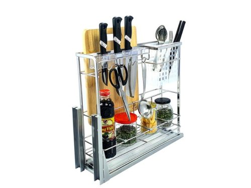 Hình ảnh giá dao thớt inox mạ crom BossEU BS200D