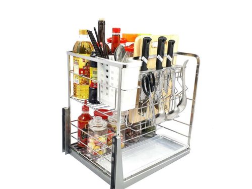 Hình ảnh giá dao thớt inox mạ crom BossEU BS400D