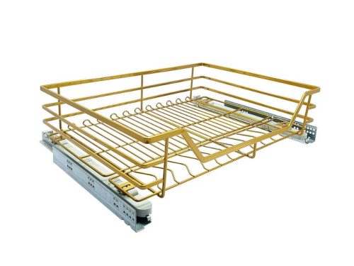 Hình ảnh giá xoong nồi bát đĩa hợp kim mạ Nano vàng BOSSEU BS301.900BN