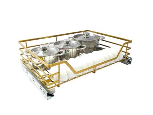 Giá xoong nồi bát đĩa hợp kim mạ Nano vàng BOSSEU BS301.700BN 4 Hình ảnh thực tế giá xoong nồi bát đĩa hợp kim mạ Nano vàng BOSSEU BS301.700BN