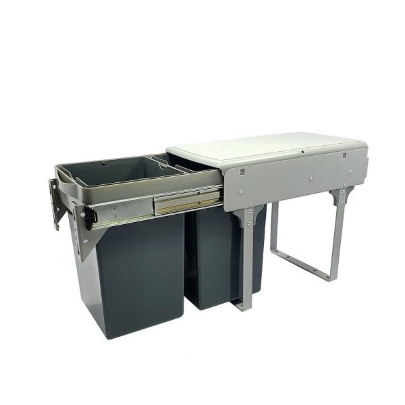 Hình ảnh thùng rác đôi âm tủ gắn cánh BossEU BS1300R Hình ảnh thùng rác đôi âm tủ gắn cánh BossEU BS1300R