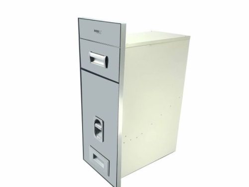 Thùng gạo gương nút nhấn BossEU BS250 Silver