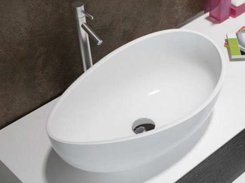 Ảnh thực tế chậu lavabo đặt bàn HVN2013 Hafele 588.87.402