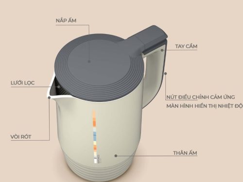 Chi tiết ấm siêu tốc Hawonkoo KEH-153-BE
