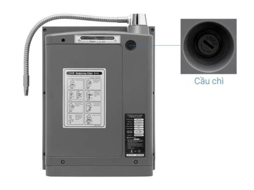 Đằng sau máy lọc nước ion kiềm IONPIA 5200