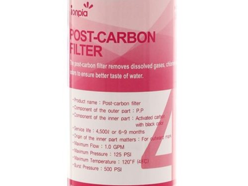 Thông số lõi than hoạt tính sau màng Ionpia ION-C2 (lõi 4)