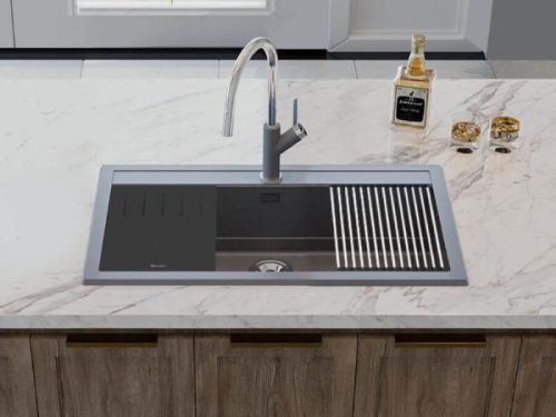 Ảnh chậu rửa bát đá 1 hố Konox Terra 790S