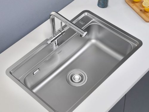 Ảnh thực tế chậu rửa bát 1 hố Kluger KW8101FS-S72