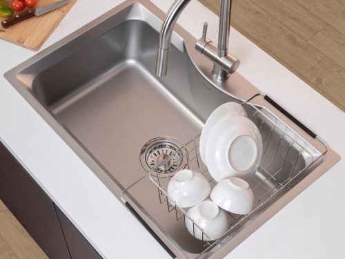 Ảnh thực tế chậu rửa bát 1 hố Kluger KW8191FS-S79