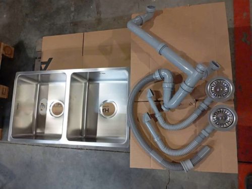 Bộ phụ kiện chậu rửa bát inox 2 hố Hafele 567.24.140