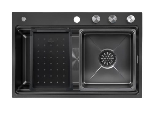 Chậu rửa bát 1 hố Kluger KWF8161FB-S76W Plus