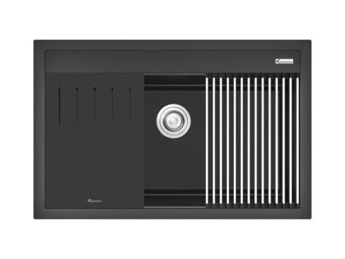 Chậu rửa bát đá 1 hố Konox Terra 790S Black