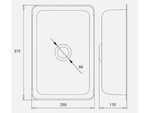 Kích thước chậu rửa nhỏ inox Kluger KSWB-401FB