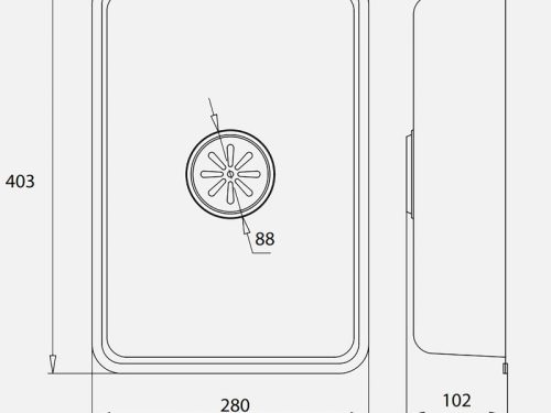 kich thuoc chau rua nho inox kluger kswb 402fs