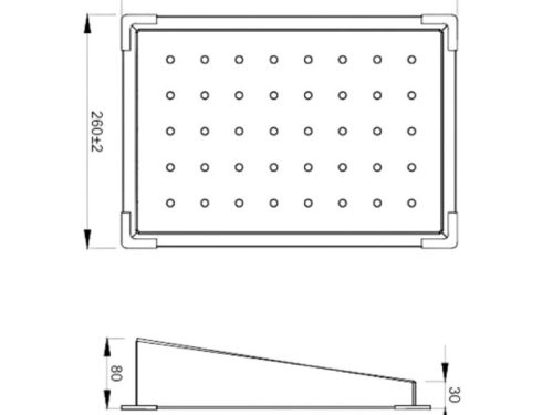 Kích thước chậu rửa phụ inox Kluger KC-701B