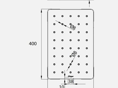 Thớt inox Kluger KCB-131FS 5 Kích thước thớt inox Kluger KCB-131FS