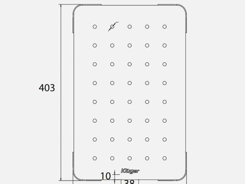 Thớt inox Kluger KCB-132FS 5 Kích thước thớt inox Kluger KCB-132FS