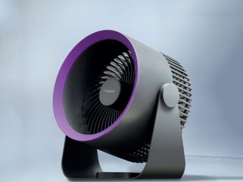 Quạt để bàn và treo tường USB Tiross TS2283 màu tím