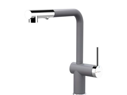 Vòi rửa bát nóng lạnh Konox Stella Grey có dây rút