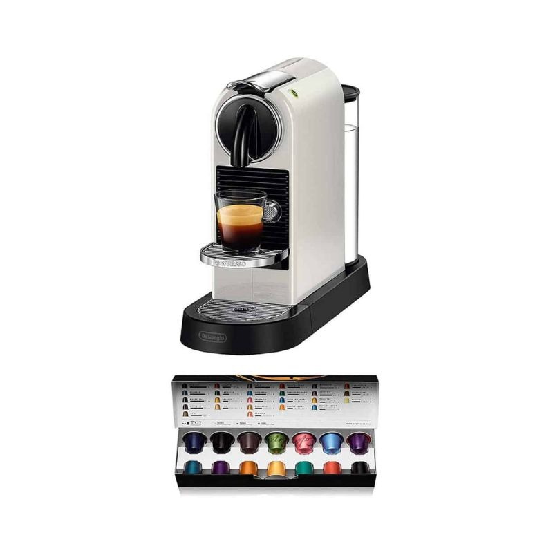 Ảnh máy pha cafe viên nén DeLonghi EN167.W Citiz Ảnh máy pha cafe viên nén DeLonghi EN167.W Citiz