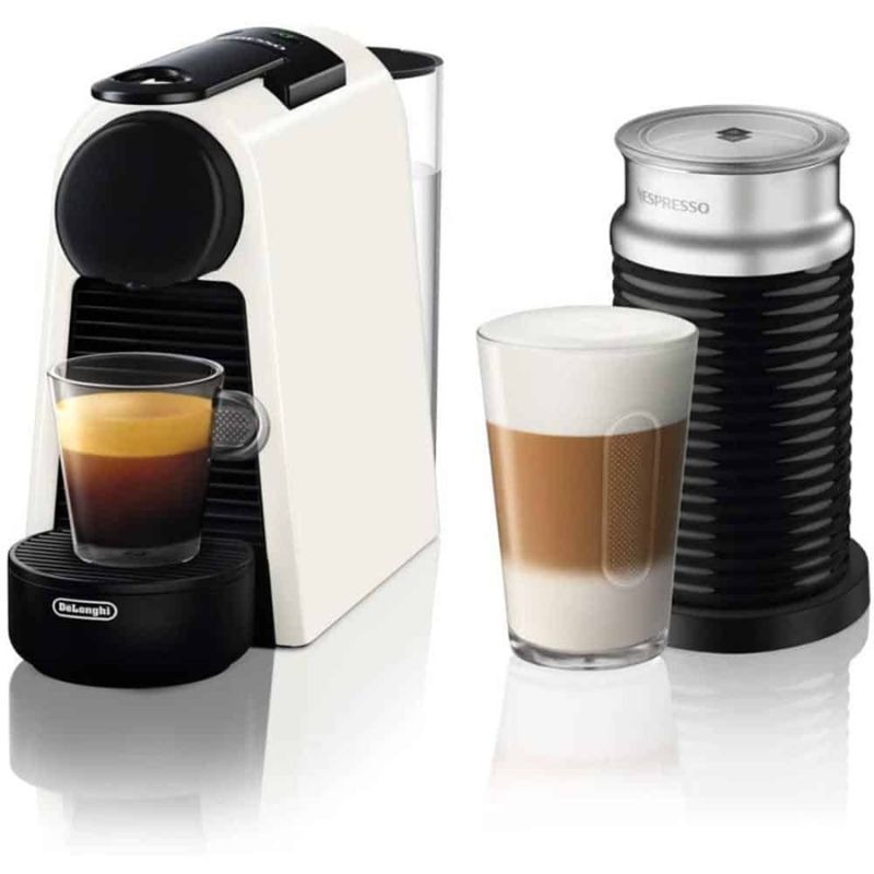 Ảnh thực tế máy pha cafe viên nén Delonghi Nespresso Essenza Mini EN 85.WAE Ảnh thực tế máy pha cafe viên nén Delonghi Nespresso Essenza Mini EN 85.WAE