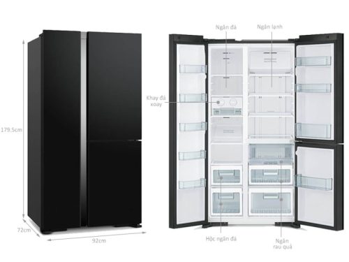 kich thuoc tu lanh 3 canh side by side 590 lit hitachi m800pgv0 gbk