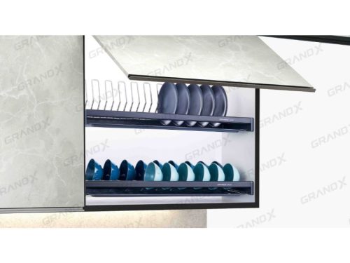 Ảnh giá bát đĩa cố định nan Oval SUS304 Grandx XF.60M