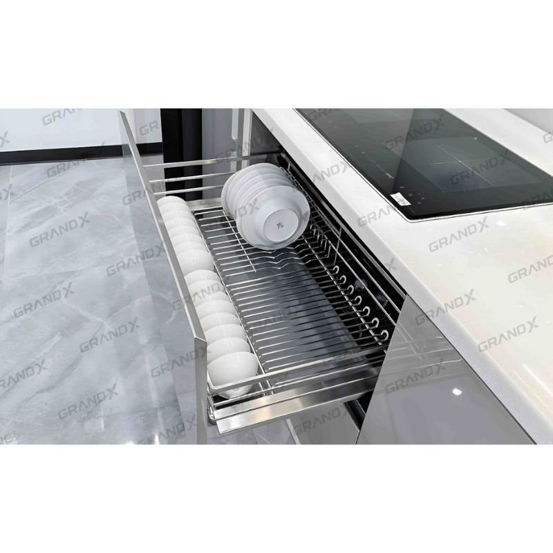 Ảnh giá bát đĩa nan Oval/SUS 304 GrandX XD.90M Ảnh giá bát đĩa nan Oval/SUS 304 GrandX XD.90M