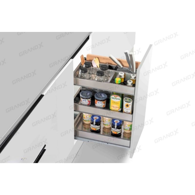 Ảnh giá đựng chai lọ, gia vị, dao thớt GrandX XK.B30S Ảnh giá đựng chai lọ, gia vị, dao thớt GrandX XK.B30S