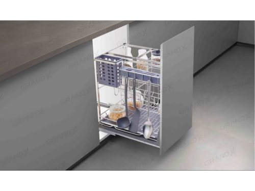 Giá đựng chai lọ gia vị dao thớt nan dẹt GrandX XK.35S2 3 Ảnh giá đựng chai lọ gia vị dao thớt nan dẹt GrandX XK.35S2