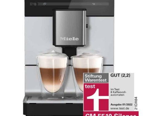anh may pha cafe tu dong miele cm5510 silver grey met