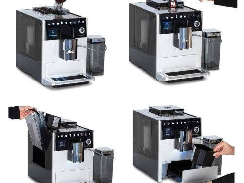 Máy pha cafe tự động Melitta Latte Select Silver 3 chi tiet may pha cafe tu dong melitta latte select silver