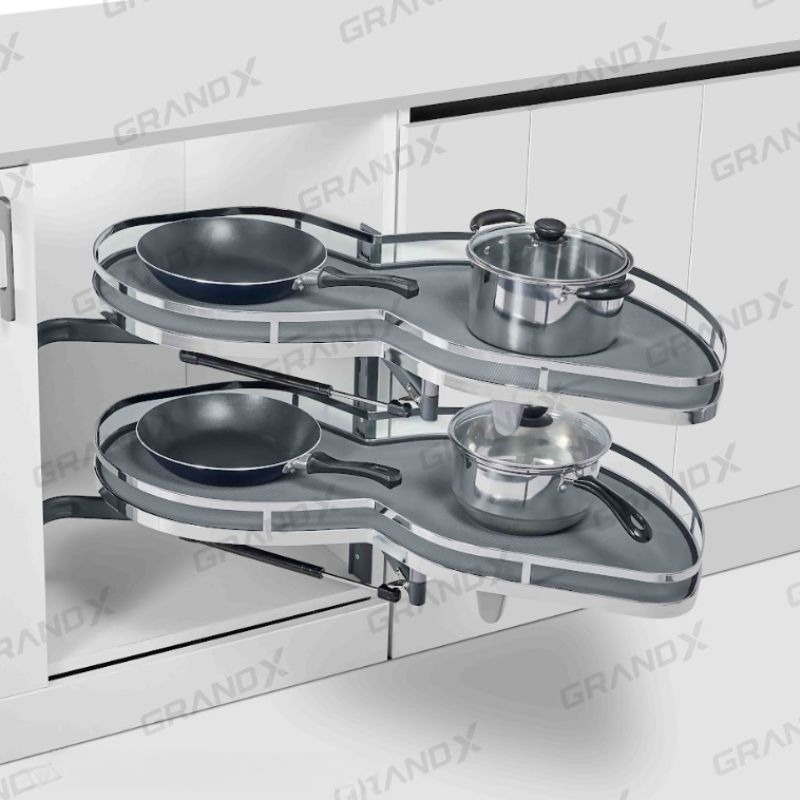 Kệ góc liên hoàn hình lá Grandx XM.420SL (Trái) Kệ góc liên hoàn hình lá Grandx XM.420SL (Trái)