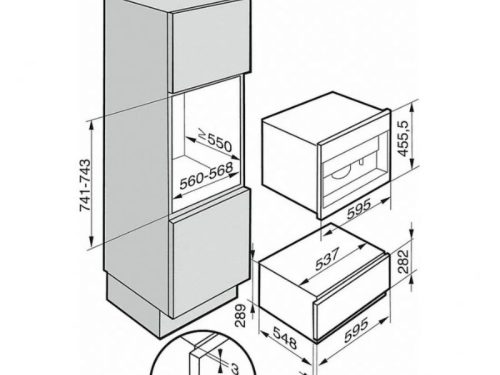 kich thuoc lap dat may pha cafe am tu miele cva 7845