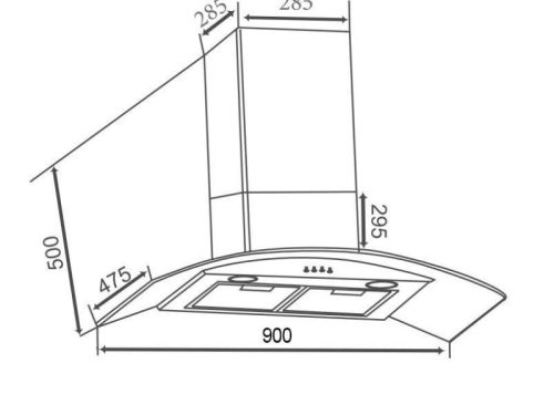 Máy hút mùi áp tường Faster FS 3388-90S 3 kich thuoc may hut mui ap tuong faster fs 3388 90s
