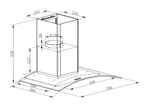 kich thuoc may hut mui ap tuong faster fs 3588 70ts