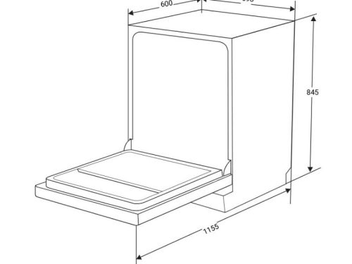 kich thuoc may rua bat doc lap tomate tom 7601‐w15f