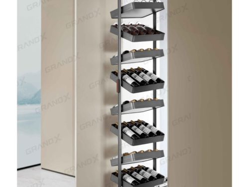 Tủ rượu vang xoay 8 tầng Grandx Titanium XW.600T