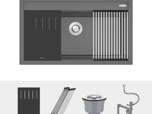 Ảnh chậu rửa bát Konox Terra 860S Grey