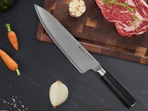 Ảnh dao đầu bếp thép Nhật Konox Damascus Eiko Series 8″ Chef Knife