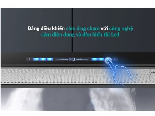 Máy hút mùi âm tủ GrandX GX H70F75B 5 Ảnh bảng điều khiển máy hút mùi âm tủ , tự động mở cửa Grandx GX H70F75B