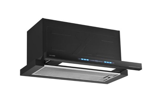 Ảnh góc cạnh máy hút mùi âm tủ , tự động mở cửa (BLDC motor) Grandx GX H70F75G