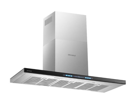 Ảnh góc cạnh máy hút mùi áp tường chữ T ( BLDC) Grandx GX H90T78B