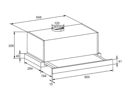 Ảnh lắp đặt máy hút mùi âm tủ ( AC motor) Grandx GX H90F58B