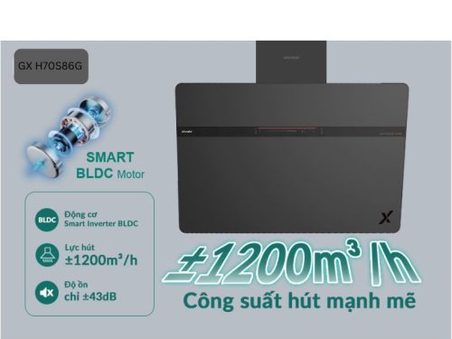 Ảnh mặt trước máy hút mùi áp tường Grandx GX H90S86G