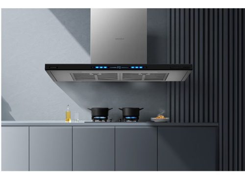 Ảnh thực tế máy hút mùi áp tường chữ T ( BLDC) Grandx GX H70T78B