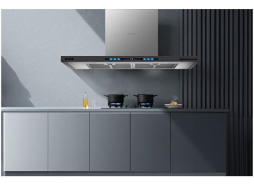 Ảnh thực tế máy hút mùi áp tường chữ T ( BLDC) Grandx GX H90T78G