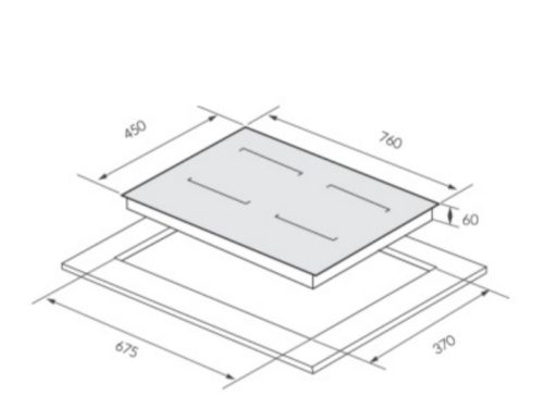 Kích thước bếp từ GrandX GX IH977G